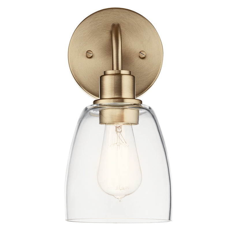 Kichler 55100CPZ One Light Wall Sconce, Champagne Bronze