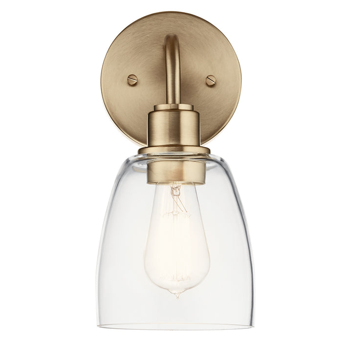 Kichler 55100CPZ One Light Wall Sconce, Champagne Bronze