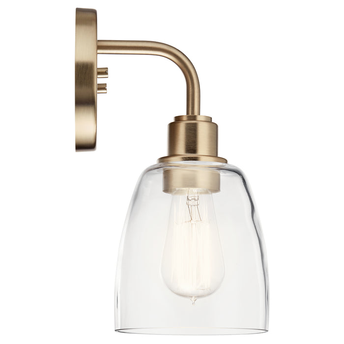 Kichler 55100CPZ One Light Wall Sconce, Champagne Bronze