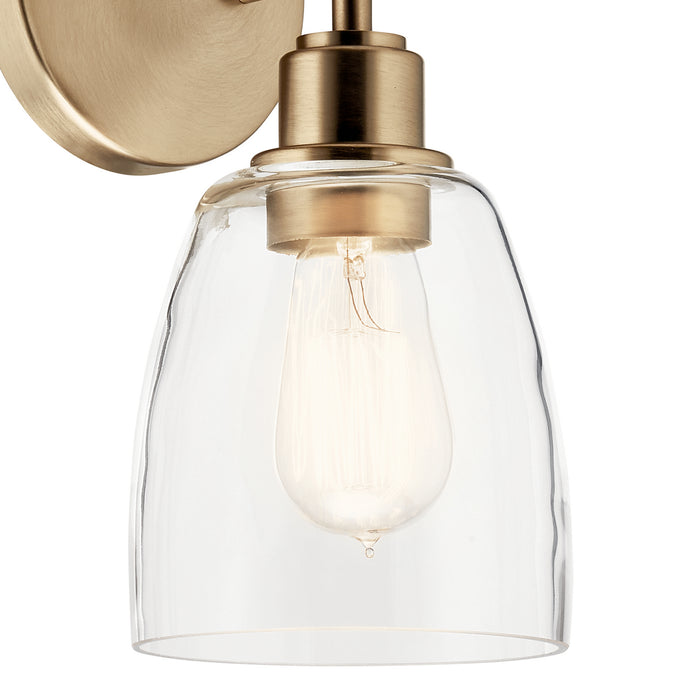 Kichler 55100CPZ One Light Wall Sconce, Champagne Bronze