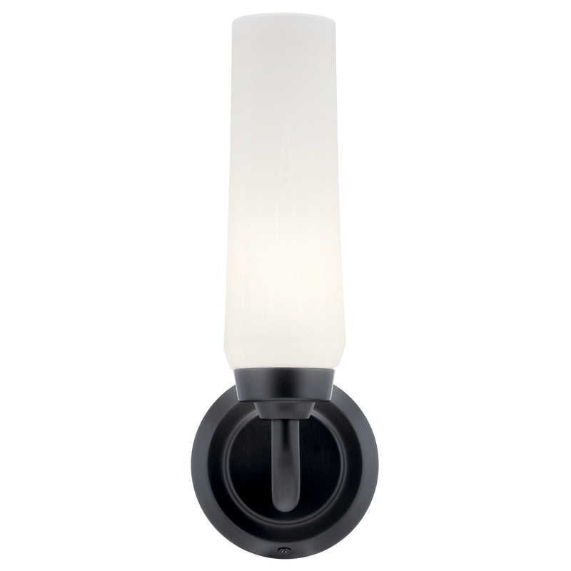Kichler 55073BK One Light Wall Sconce, Black