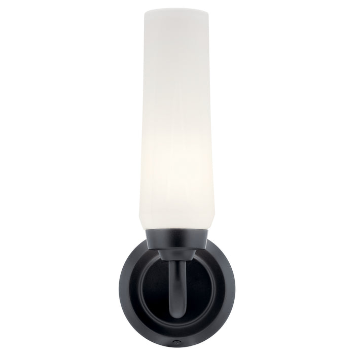 Kichler 55073BK One Light Wall Sconce, Black