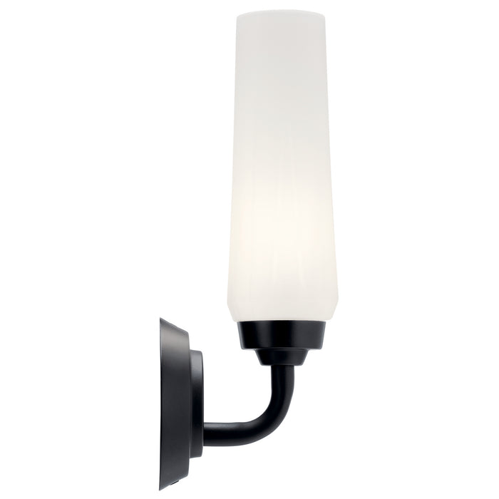 Kichler 55073BK One Light Wall Sconce, Black