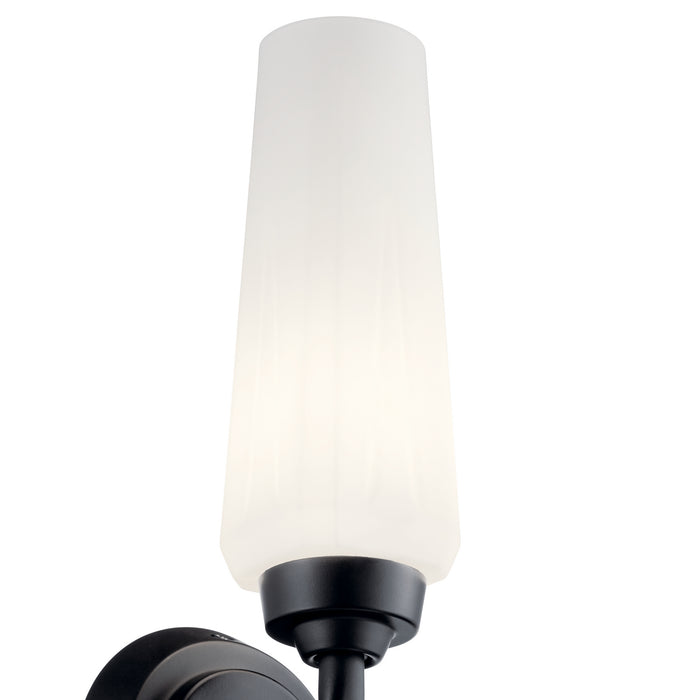 Kichler 55073BK One Light Wall Sconce, Black
