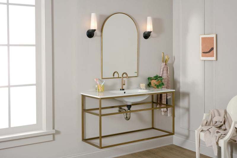 Kichler 55073BK One Light Wall Sconce, Black