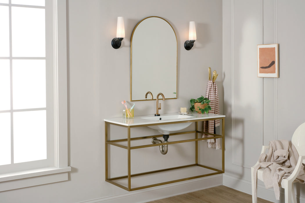 Kichler 55073BK One Light Wall Sconce, Black
