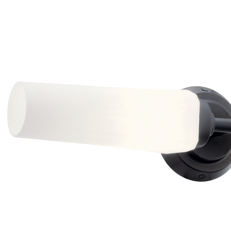Kichler 55074BK Two Light Wall Sconce, Black