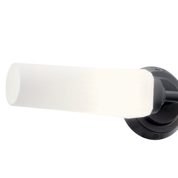Kichler 55074BK Two Light Wall Sconce, Black