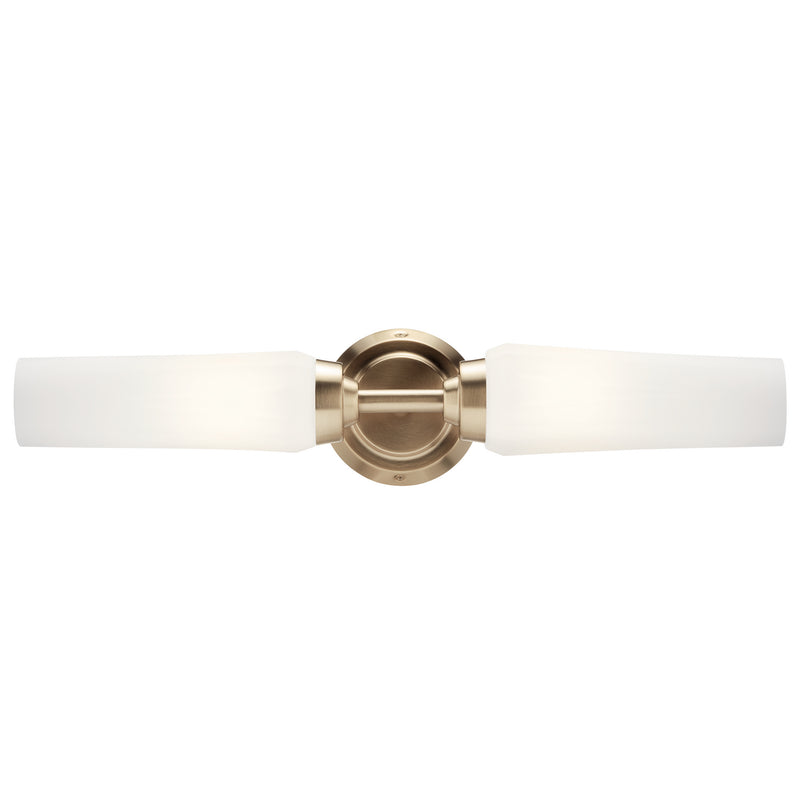 Kichler 55074CPZ Two Light Wall Sconce, Champagne Bronze