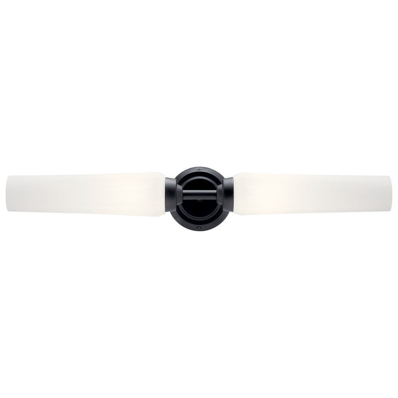 Kichler 55075BK Two Light Bath, Black