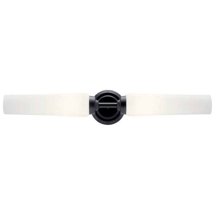 Kichler 55075BK Two Light Bath, Black