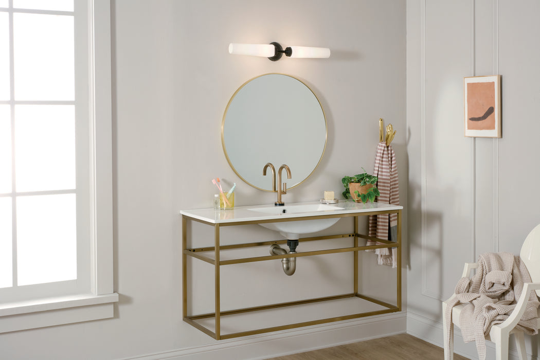 Kichler 55075BK Two Light Bath, Black