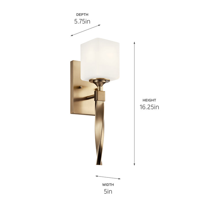 Kichler 55000CPZ One Light Wall Sconce, Champagne Bronze