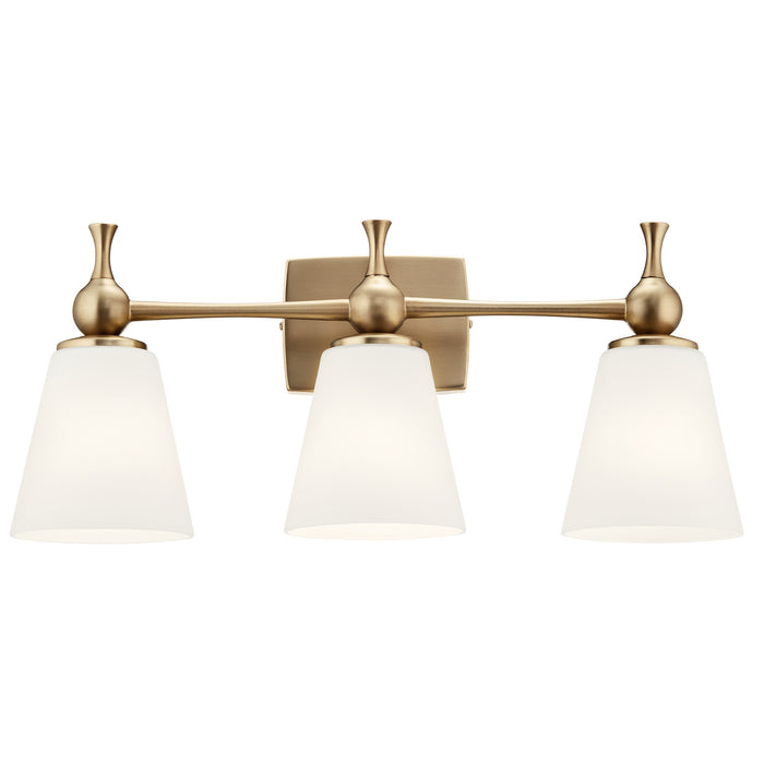 Kichler 55092CPZ Three Light Bath, Champagne Bronze