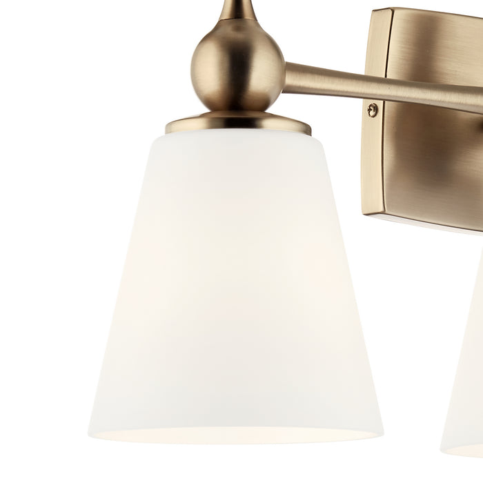 Kichler 55092CPZ Three Light Bath, Champagne Bronze