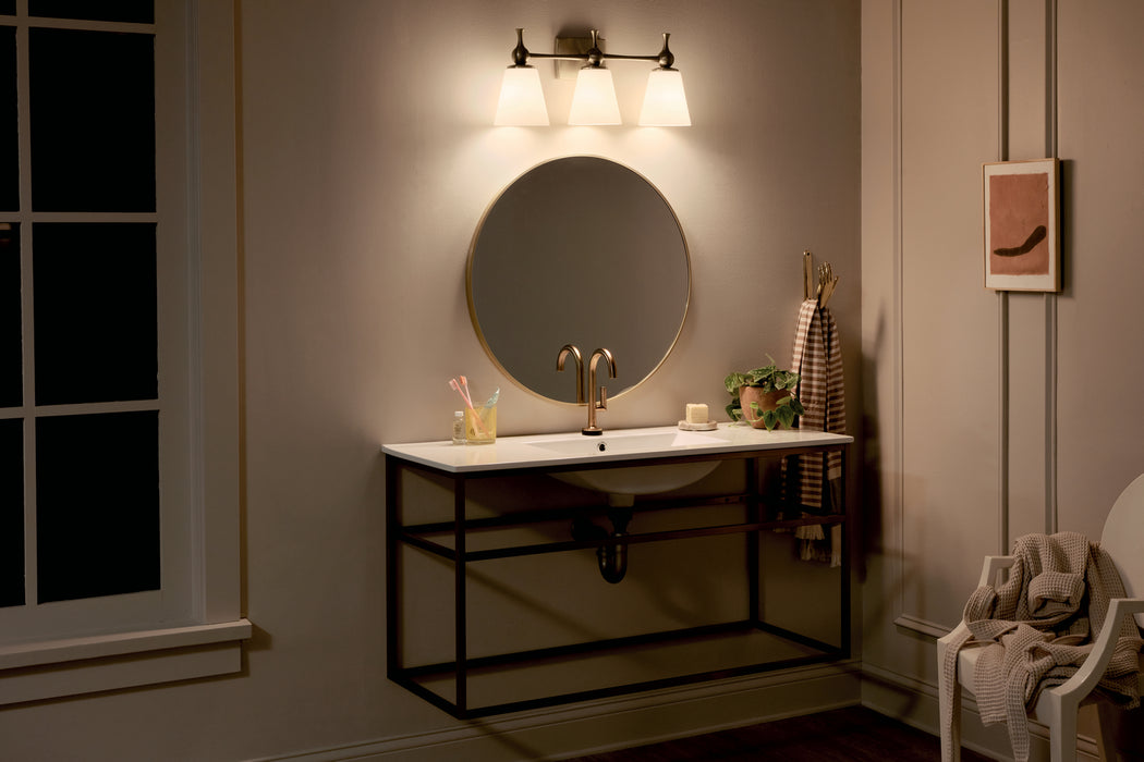 Kichler 55092CPZ Three Light Bath, Champagne Bronze