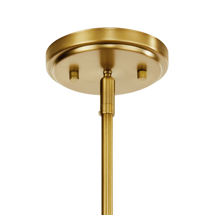 Kichler 52377NBR Three Light Chandelier, Brushed Brass