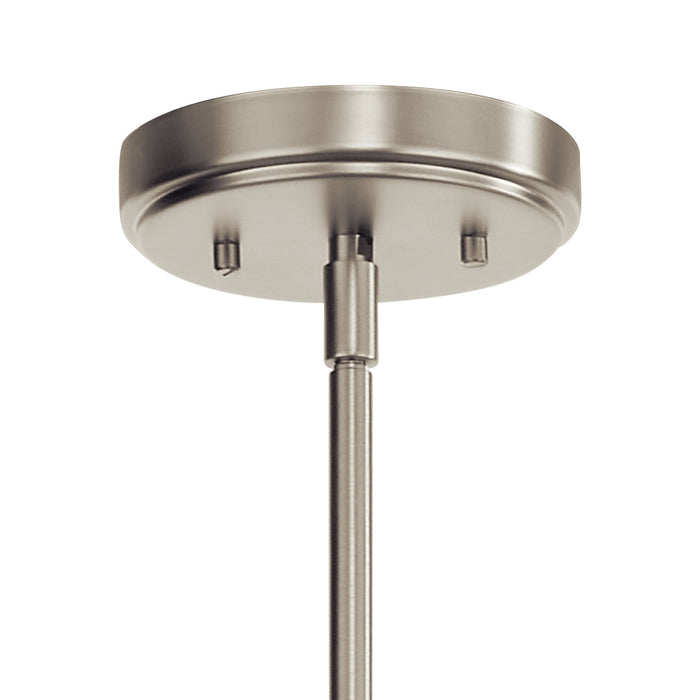 Kichler 52397NI Three Light Chandelier, Nickel Textured