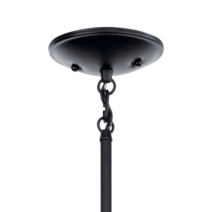 Kichler 43670BK Three Light Mini Chandelier, Black