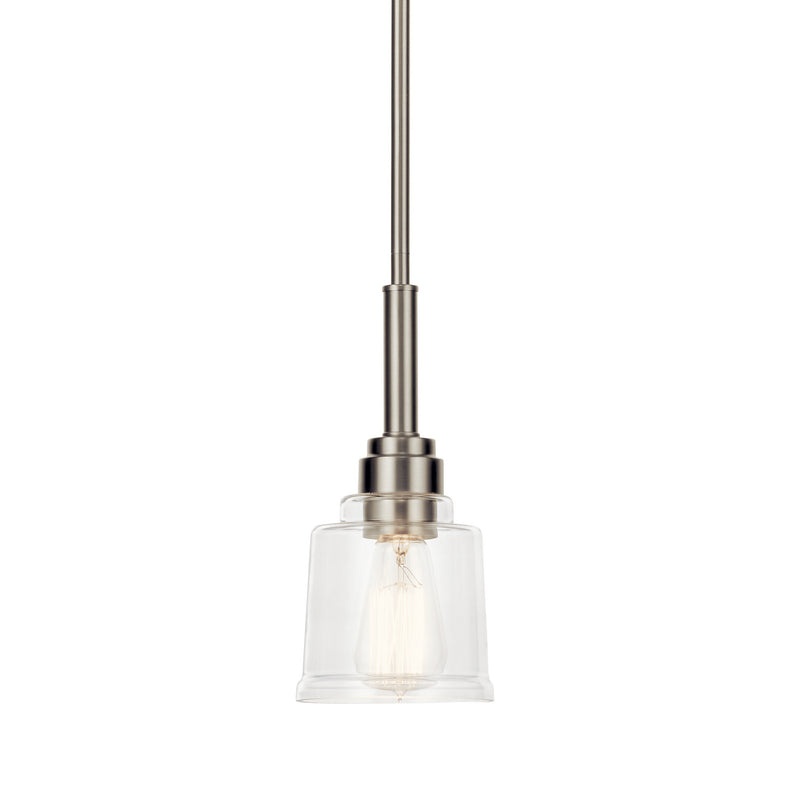 Kichler 52399NI One Light Mini Pendant, Nickel Textured