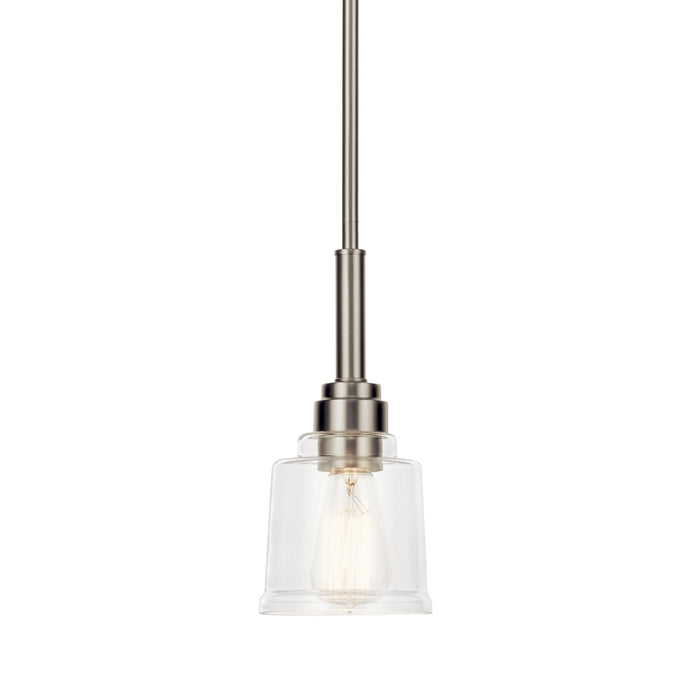 Kichler 52399NI One Light Mini Pendant, Nickel Textured