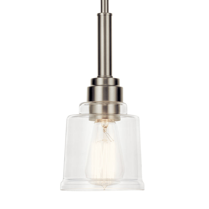 Kichler 52399NI One Light Mini Pendant, Nickel Textured