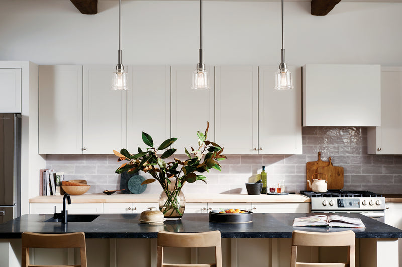Kichler 52399NI One Light Mini Pendant, Nickel Textured