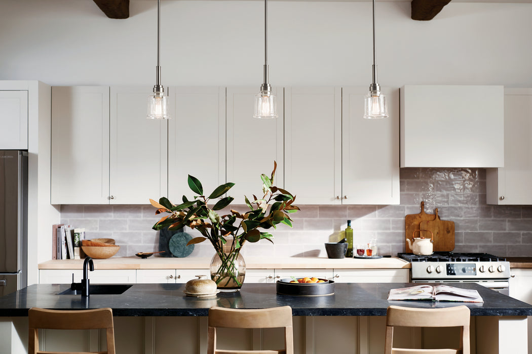 Kichler 52399NI One Light Mini Pendant, Nickel Textured