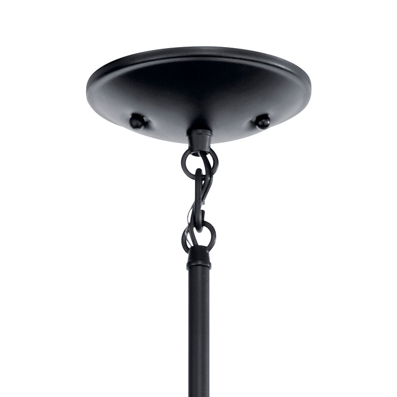 Kichler 43671BK Five Light Chandelier, Black