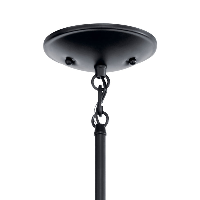 Kichler 43671BK Five Light Chandelier, Black