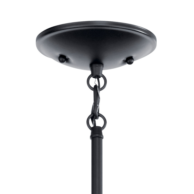 Kichler 43672BK Nine Light Chandelier, Black