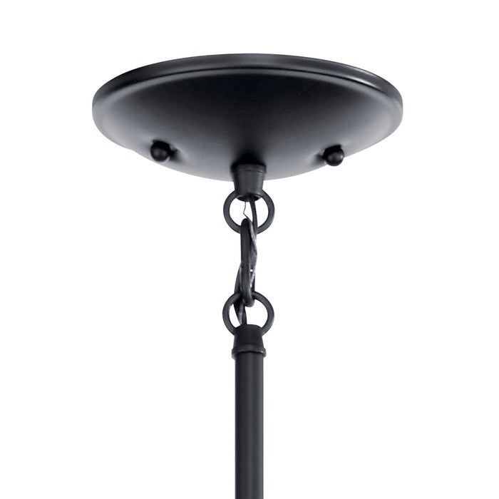 Kichler 43672BK Nine Light Chandelier, Black