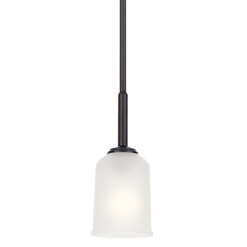 Kichler 43674BK One Light Mini Pendant, Black