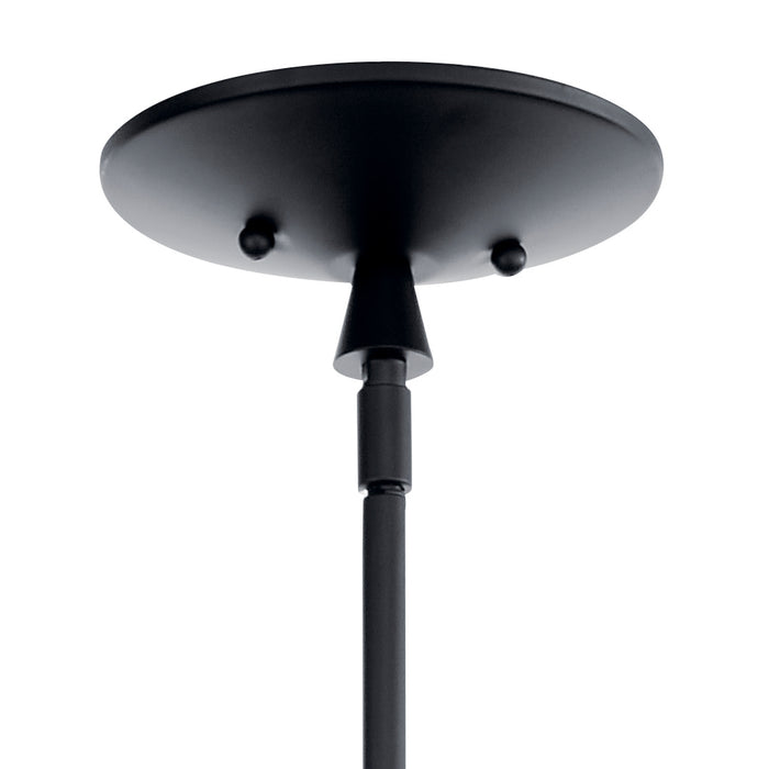 Kichler 52424BK Six Light Chandelier, Black