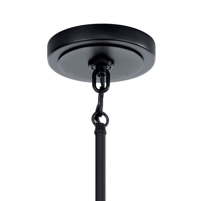 Kichler 52403BK Five Light Chandelier, Black
