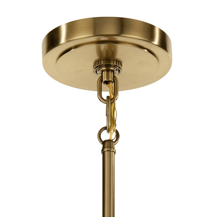 Kichler 52402BNB Three Light Chandelier, Brushed Brass