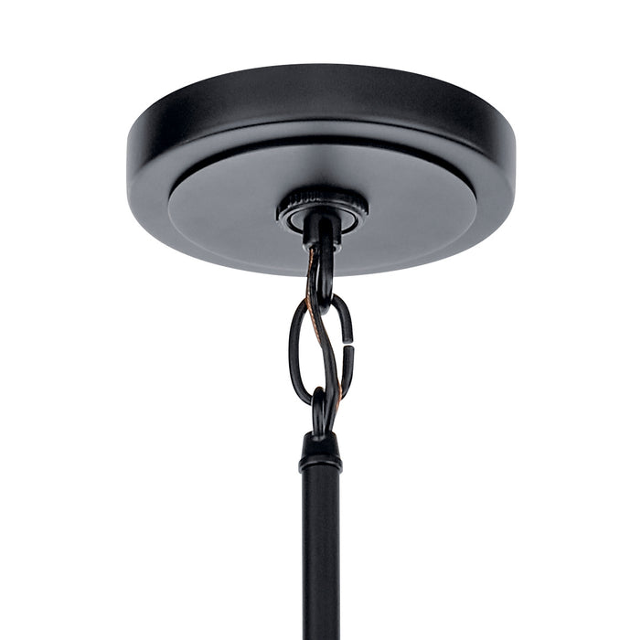Kichler 52402BK Three Light Chandelier, Black