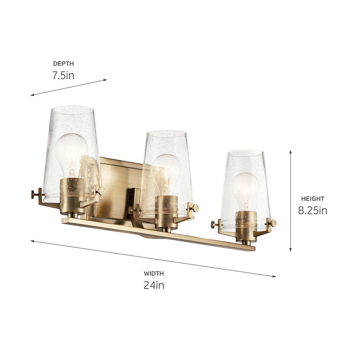 Kichler 45297CPZ Three Light Bath, Champagne Bronze