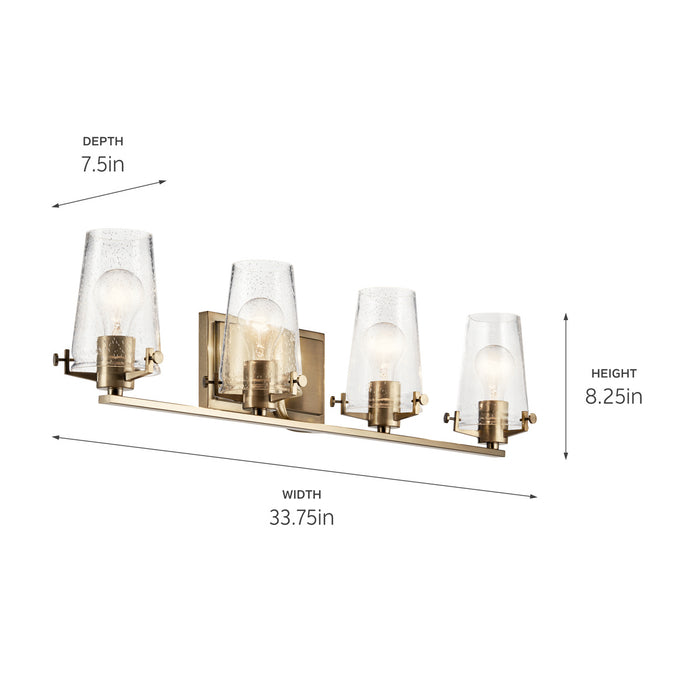 Kichler 45298CPZ Four Light Bath, Champagne Bronze