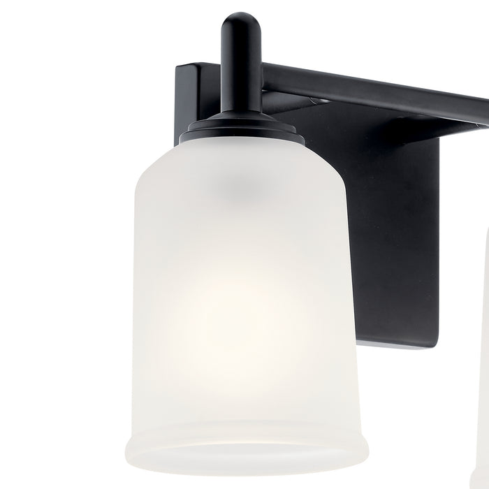 Kichler 45573BK Two Light Bath, Black