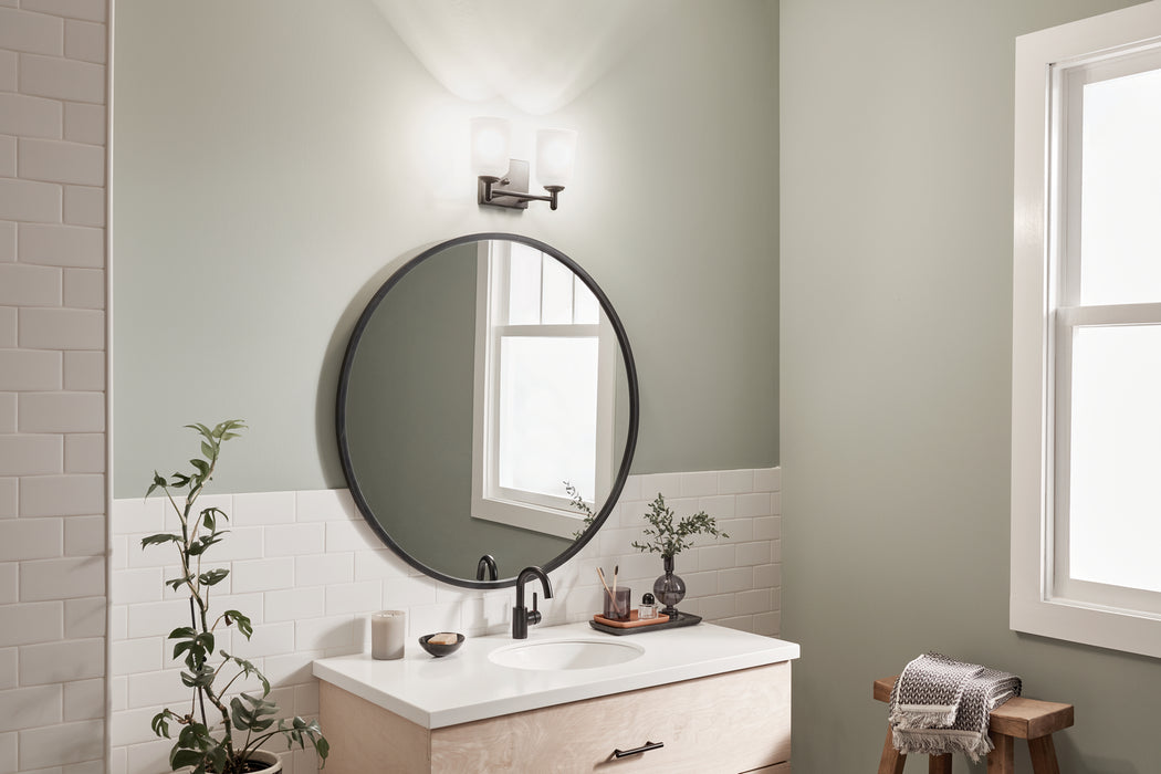 Kichler 45573BK Two Light Bath, Black
