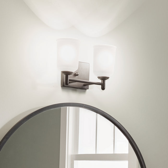 Kichler 45573BK Two Light Bath, Black