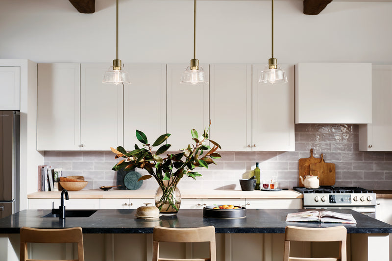 Kichler 52405BNB One Light Mini Pendant, Brushed Brass