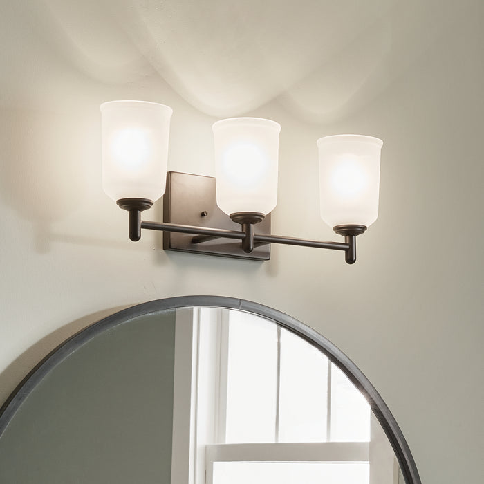 Kichler 45574BK Three Light Bath, Black