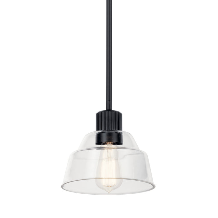 Kichler 52405BK One Light Mini Pendant, Black