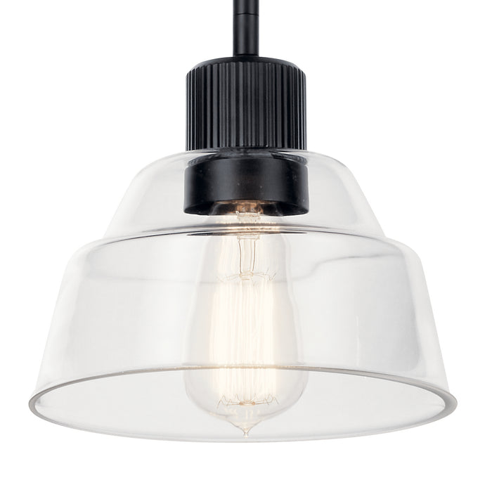 Kichler 52405BK One Light Mini Pendant, Black