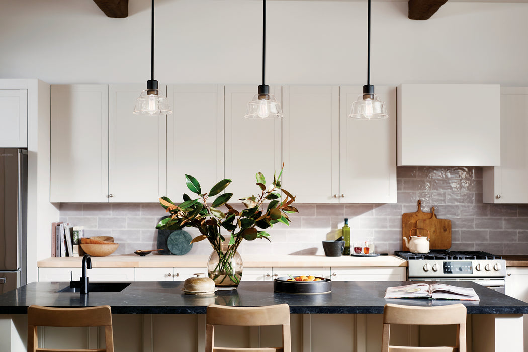 Kichler 52405BK One Light Mini Pendant, Black