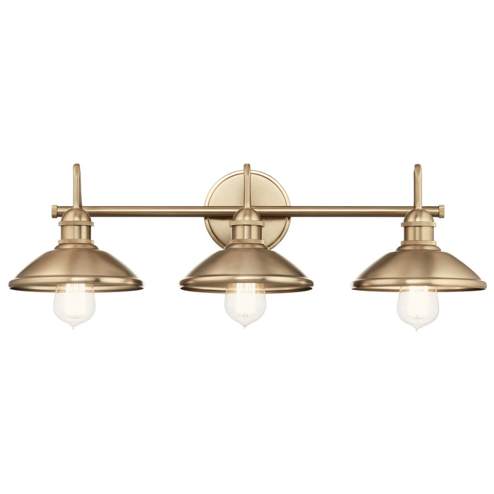 Kichler 45945CPZ Three Light Bath, Champagne Bronze