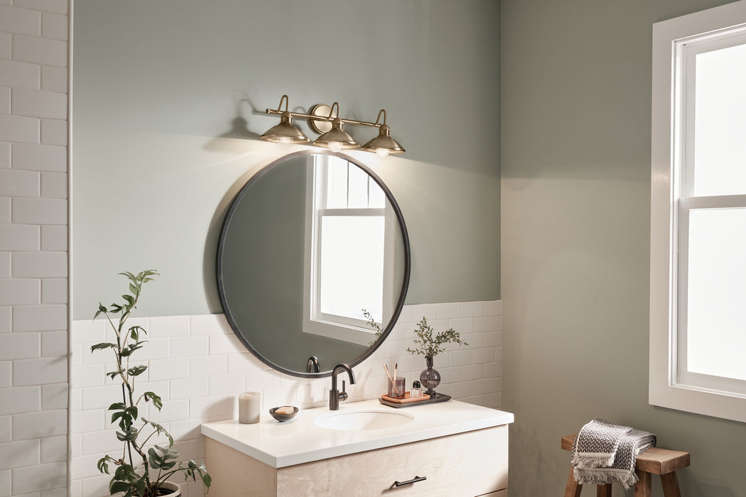 Kichler 45945CPZ Three Light Bath, Champagne Bronze
