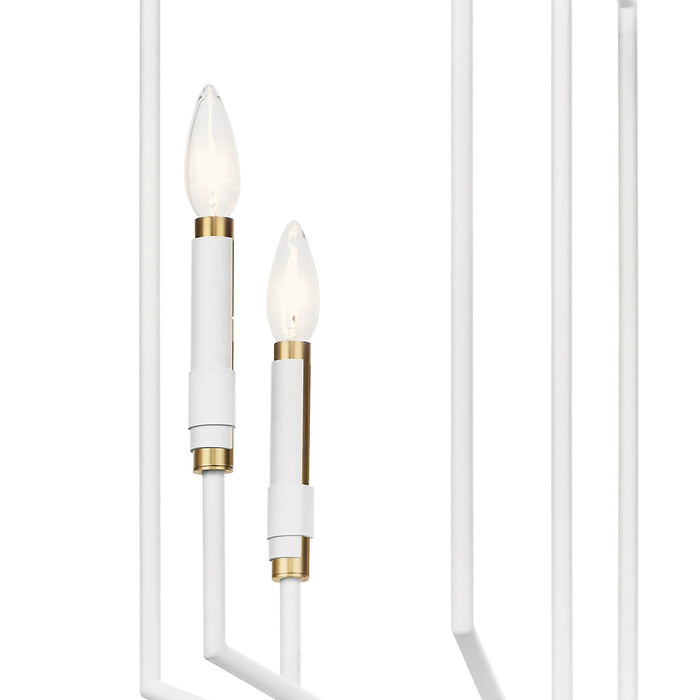 Kichler 52351WH Four Light Foyer Pendant, White